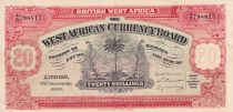 Afrique de l\'Ouest Britannique 20 Shillings - Faux - Palmier - 1923 - SUP+ - P.8x