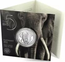 Afrique du Sud 1 Once Argent AFRIQUE DU SUD 2019 - &Eacute;l&eacute;phant - The Big Five