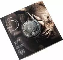 Afrique du Sud 1 Once Argent AFRIQUE DU SUD 2020 - Rhinoc&eacute;ros - The Big Five