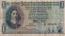 Afrique du Sud 1 Pound - Jan Van Riebeek - Lion - 14-11-1951 - Série B.96 - P.93d