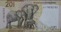 Afrique du Sud 20 Rand - Nelson Mandela - El&eacute;phants - 2023 - S&eacute;rie AF-B