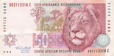Afrique du Sud 50 Rand - Lion - ND (1992) - P.125