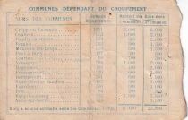 Aisne Bon de Deux Francs - Ville de Cr&eacute;py-en-Laonnois - Deuxi&egrave;me &Eacute;mission 1915
