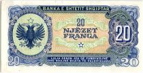 Albania 20 Leké Skanderbeg - Eagle - 1948