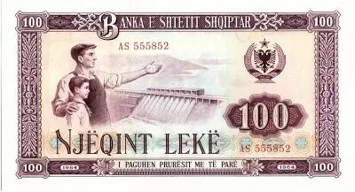 Billet Albanie 100 Leké