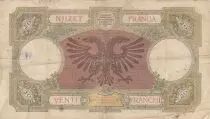 Albanie 20 Franga - Rome - Aigle à deux têtes - 1939