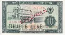 Albanien 10 Lek� - Woman worker - Specimen - 1976 - Serial HL - P.43s2