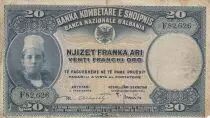 Albanien 20 Leke ND1926 - Young boy, landscape - F 82626
