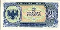 Albanien 20 Lek&eacute; Skanderbeg - Eagle - 1948