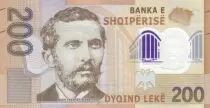 Albanien 200 Lkek� - Naim Frasheri (1846-1900) - Polymer 2019 UNC