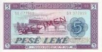 Albanien 5 Lek� - Truck and train - Ship - Sp�cimen - 1976 - Serial SX - P.42s2