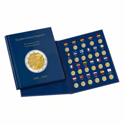 Album PRESSO 2022 35 ans d\'Erasmus 23 x pi�ces de 2 euros