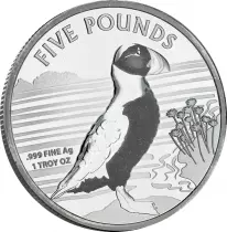 Alderney 1 Once Argent Alderney 2019 - Macareux Moine