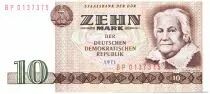 Alemania (Rep&uacute;blica Democr&aacute;tica) 10 Mark Clara Zetkin - Radio 1971