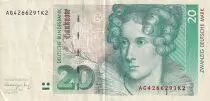 Alemania (Rep�blica Federal) 10 D Mark - Annette von Drosteh�lshoff - 1991 - VF+ - P39a