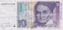Alemania (Rep�blica Federal) 10 D Mark - Carl Friedr Gauss - 1993 - XF+ - P.38c