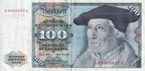 Alemania (Rep�blica Federal) 100 Deutsche Mark - Sebastian Munster - Eagle - 1970 - Lettre Q - VF - P.34a