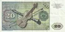Alemania (Rep&uacute;blica Federal) 20 Deutsche Mark - Elsbeth Tucher - Musical instruments - 1980 - VF+ - P32d