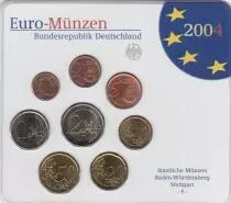 Alemania (Rep�blica Federal) Set of 8 coins 2004 - UNC - Stuttgart - F