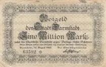 Alemania 1 000 000 mark - City of Darmstadt - Number 63592 - 1923