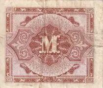 Alemania 1 Mark AMC - blue on lt blue - 1944 - 9 digit with F - P.193a
