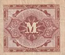 Alemania 1 Mark AMC - blue on lt blue - 1944 - 9 digit with F - P.193a