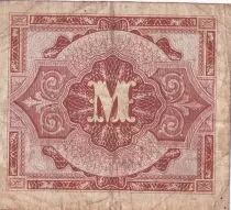 Alemania 1 Mark AMC - blue on lt blue - 1944 - 9 digit with F - P.193a