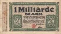 Alemania 1 Milliarde Mark - State of Duisburg - 25-09-1923 - Number 562241