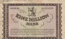 Alemania 1 million Mark - City of Dusseldorf - Reihe IIII - 1923