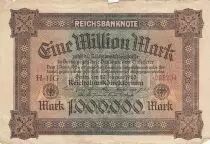 Alemania 1 Millionen Mark  - 1923 - Serial HG-HG
