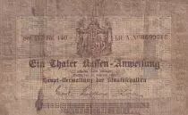 Alemania 1 Thaler - Prussian treasury bill - 13-02-1861 - Serial IV - VG+ - PS.0411