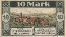 Alemania 10 Mark - Maulbronn - Notgeld - 31-12-1918 - AU