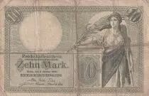 Alemania 10 Mark - Women - Coat of arms - 1906 - P.9b