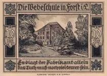 Alemania 10 Pfennig - Forst (Lausitz) - Notgeld - 1921