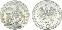 Alemania 10 Reichsmark - 150th Anniversary of the Pour le M&eacute;rite decoration - 1992 D Munich - Silver