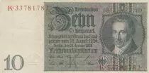 Alemania 10 Reichsmark - Albrecht D. Thaer - Serial K - 1929 - P.180a