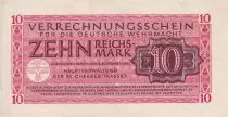 Alemania 10 Reichsmark - Military Payements Certificates - 1944 - XF+ - P.M40