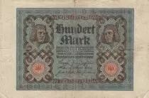 Alemania 100 Mark - Bamberg horseman - 8 digit - 1920 - Serial P - P.69b