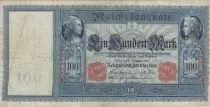 Alemania 100 Mark - Mercure et C&eacute;r&egrave;s - 10-09-1909 - Serial A