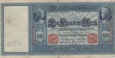 Alemania 100 Mark - Mercure et C�r�s - 10-09-1909 - Serial B