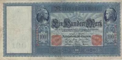 Alemania 100 Mark - Mercure et C�r�s - 21-04-1910 - Serial A