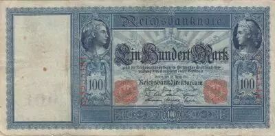 Alemania 100 Mark - Mercure et C�r�s - 21-04-1910 - Serial C