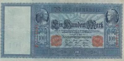 Alemania 100 Mark - Mercure et C�r�s - 21-04-1910 - Serial E