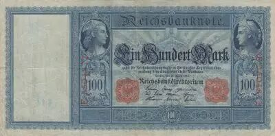 Alemania 100 Mark - Mercure et C�r�s - 21-04-1910 - Serial E