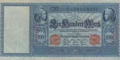 Alemania 100 Mark - Mercure et C�r�s - 21-04-1910 - Serial F