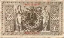 Alemania 1000 Mark Allegorical figures - Red seal - 1910 - 7 digit