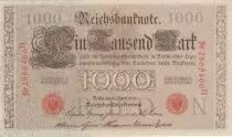 Alemania 1000 Mark Allegorical figures - Red seal - 1910 - 7 digit serial H - P.44 - XF to XF+