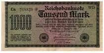 Alemania 1000 Mark Dk green on green and lilac - 1922 - VF - P.76