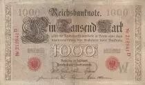 Alemania 1000 Mark Red seal - 1906 - 6 digit - F - P 27