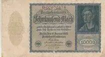 Alemania 10000 Mark Portrait of man by Durer - 1922 - aUNC - P.72 - Serial 13M